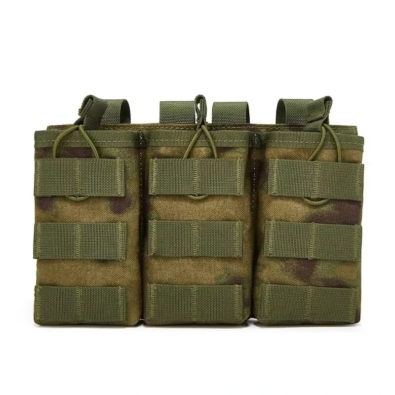 Tactical Triple Molle Magazine Pouches Airsoft AK 7.62 5.56mm M4 AR 15 Rifle Mag Bag Hunting Accessories Magazine Pouch Ammo Pouch Airsoft Accessory Molle Pouch Ammunition Bag