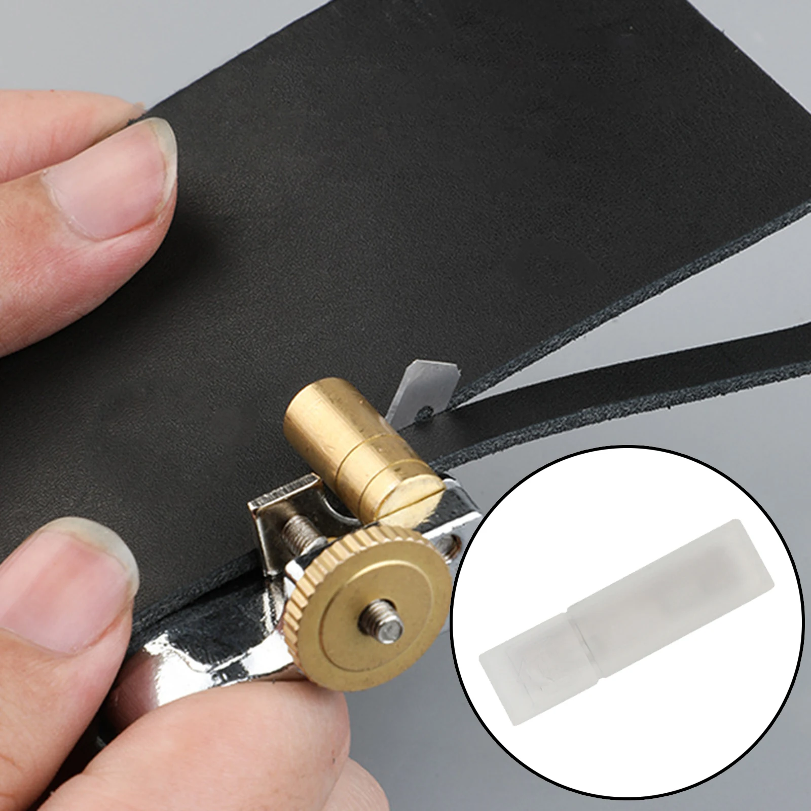 Leather Patterns Strip Cutting Tool Belt Cutter Tool Aluminum Alloy Clear Scale Leather Craft Hand Leathercraft Accessories