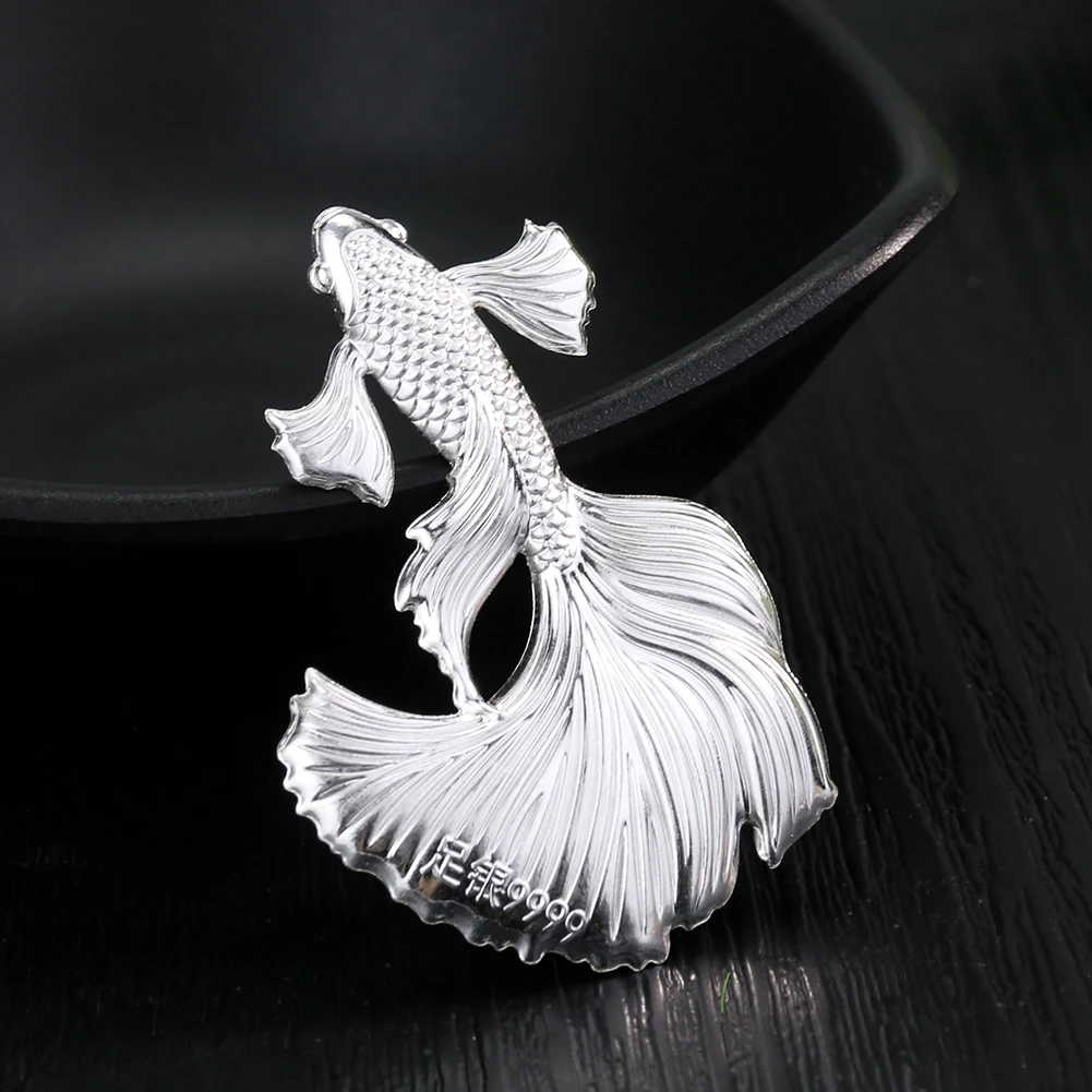 Laser Koi Carpe Arowana En Argent Sterling 9999, Ornement Déchantillon  Artisanat Kung Fu Service À Thé, Bricolage Breloques Bijoux Décor De  Mascotte - Figurines Et Miniatures - AliExpress