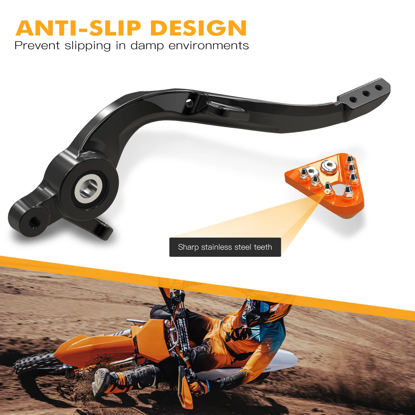 (EU-Lager) Für KTM EXC 300 2024 Verstellbarer Geschmiedeter Aluminium-Bremshebel Schalthebel Für Husqvarna TE300 TE250 GasGas EC 300 – Detail 5