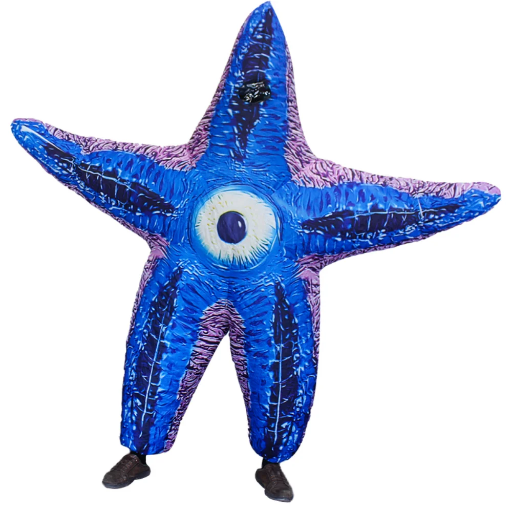 

Inflatable Starfish Animal Men's Women's Cosplay Costumes Movie Halloween Blow Up Sea Carnival Fancy Clothing For Aldult