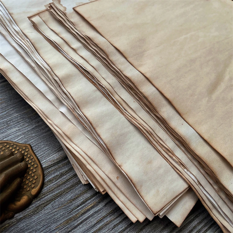 Description Picture 4 of item10 Sheet Coffee Dyed A5 Backdrop Vintage Craft Paper Junk Journal Ephemera DIY Collage Album Scrapbooking Material Paper Pack