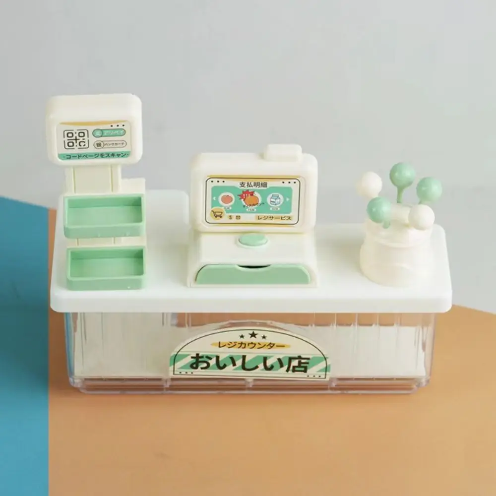1/12 Dollhouse Miniature Furniture Supermarket Cashier Convenience Store Simulation Shopp Toy lollipop Shopping Cart Rack Model 2