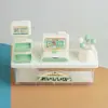 1/12 Dollhouse Miniature Furniture Supermarket Cashier Convenience Store Simulation Shopp Toy lollipop Shopping Cart Rack Model 2