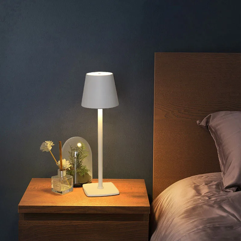 LED Table Lamps 3Levels Dimmable Wireless Led Desk Lamp Touch Night Light USB Rechargeable Touch Lamp for Room Study Office Bar 6