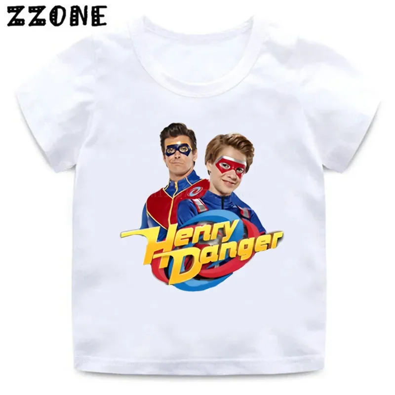 Henry Danger Cartoon Kids T-Shirts Baby Boys Casual Funny T shirt Children Summer Streetwear Tops Girls Clothes ooo2308 t shirt cotton t shirt kids t shirt