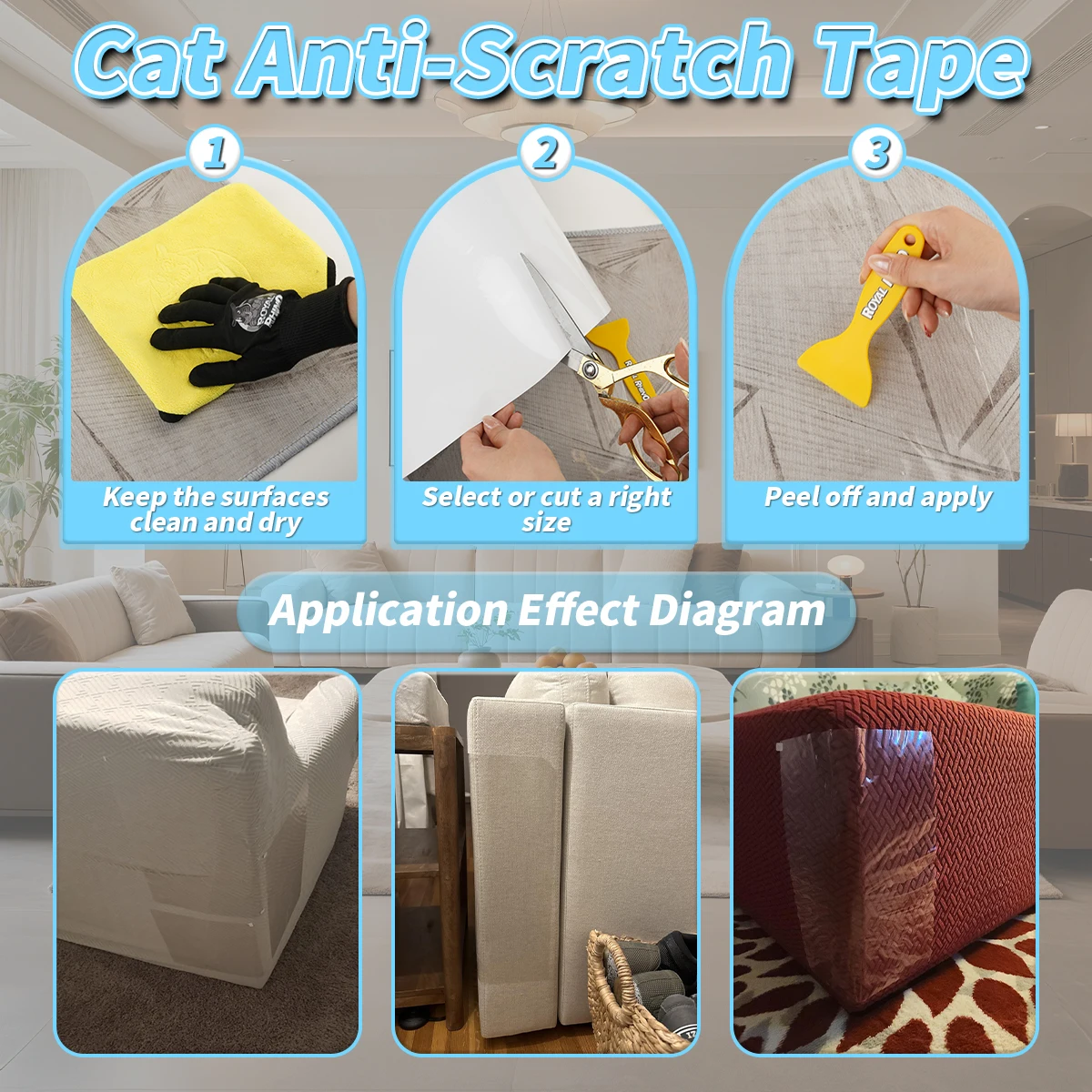 Transparent Peelable Anti-Scratch Tape