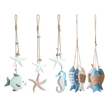 Decorazione Murale Nautica Costiera in Legno e Corda, Insegna da Appendere per Bagno, Cucina, Portico, Casa al Mare, Ufficio Estivo