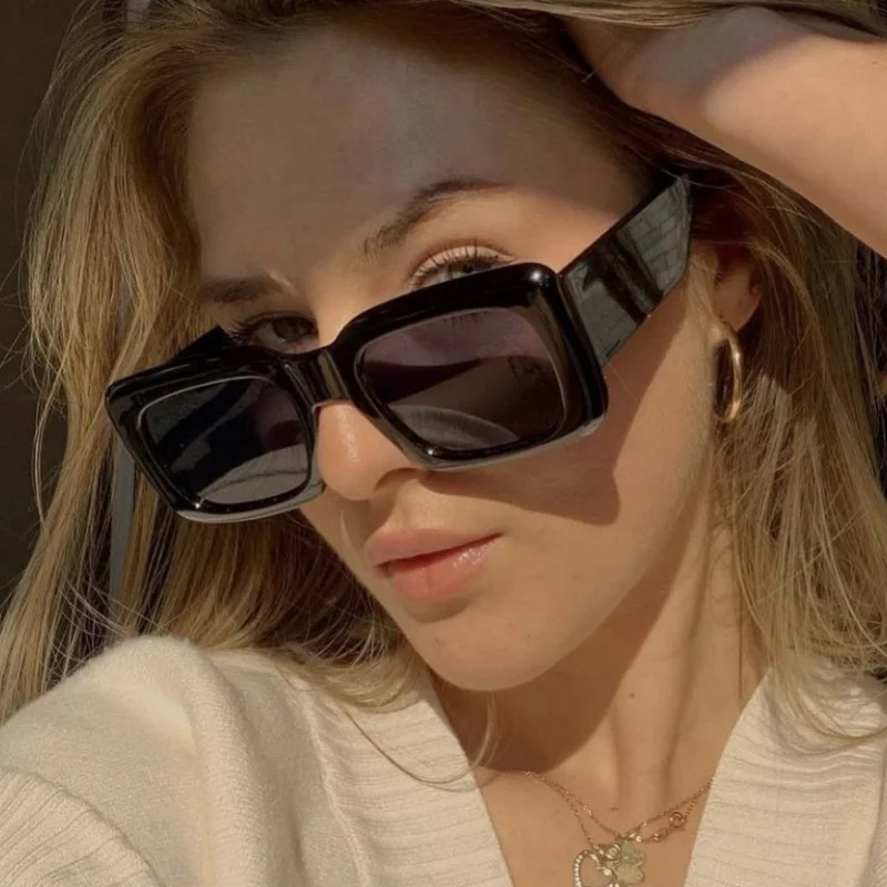 

Очки солнцезащитные женские в маленькой оправе, брендовые дизайнерские классические винтажные квадратные солнечные очки с защитой UV400