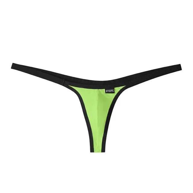 1pc Sexy G-Strings For Men Bikini Briefs Shorts U-convex Pouch Thongs Lingerie Underpants Low Waist T-Back Underwear Male - Image 4