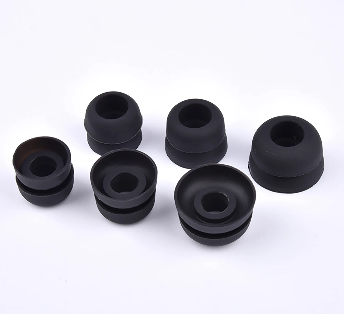 6Pcs Silicone Ear Tips for JBL Project Rock Eartips UA FLASH TWS Tips IE80 4.5-6mm Diameters Anti-Slip Avoid Falling Off