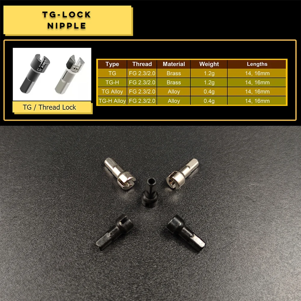 Pillar TG-Lock Nipples 14G Gauge 2.0 14mm Brass MTB Road Bike XC AM DH External Spokes Parts Bicycle Accessory Weight 1.3g/Pcs