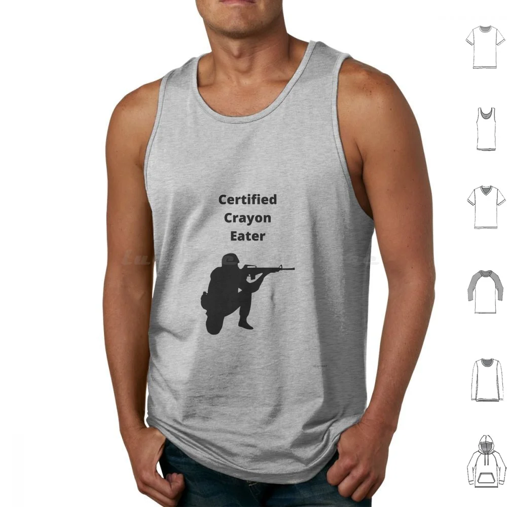 Canottiere Certificate Crayon Eater Canotte Gilet Senza Maniche Marine Marines Usmc Marine Corps