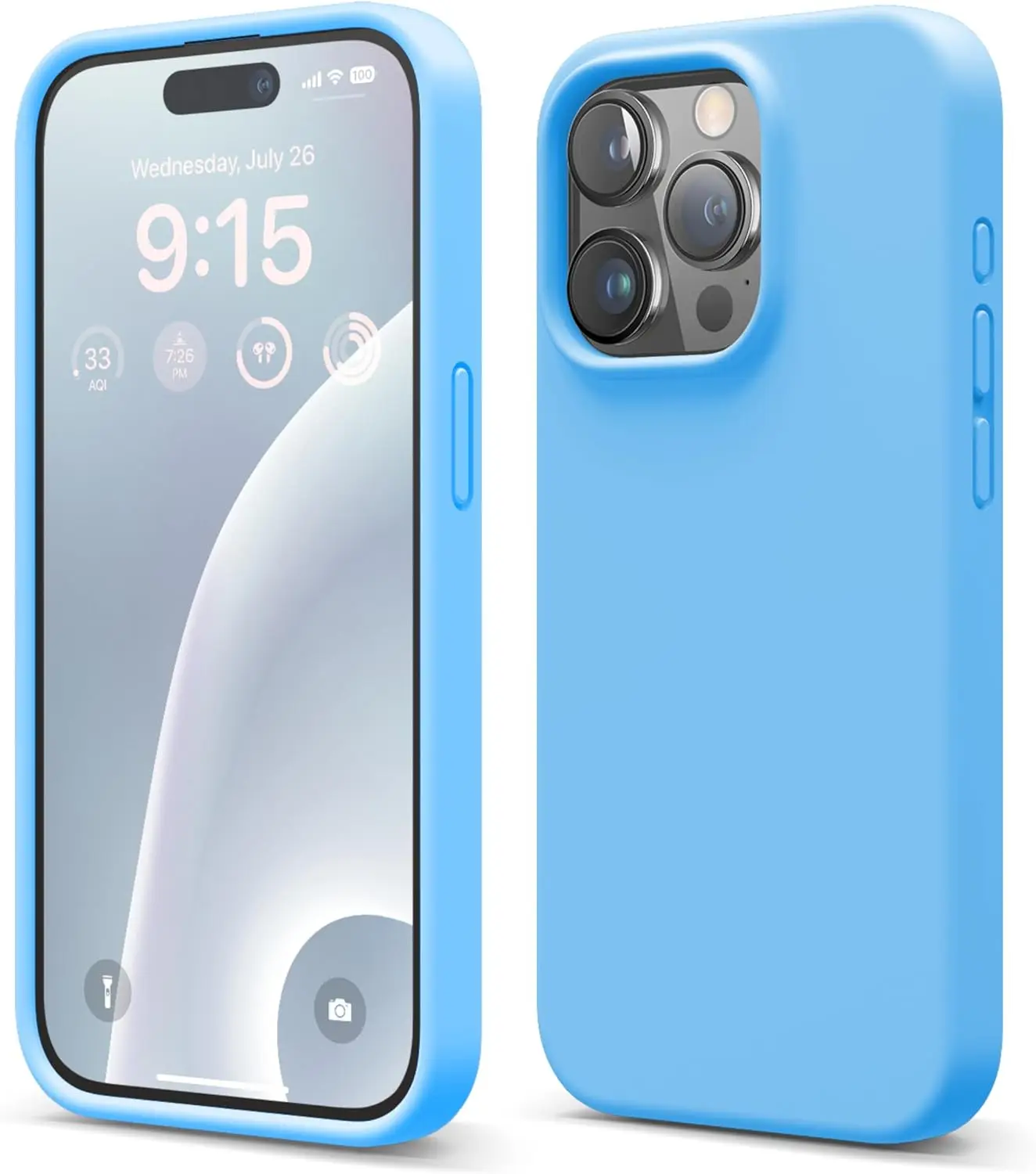 Premium Liquid Silicone Shockproof Protective Phone Case with Microfiber Lining