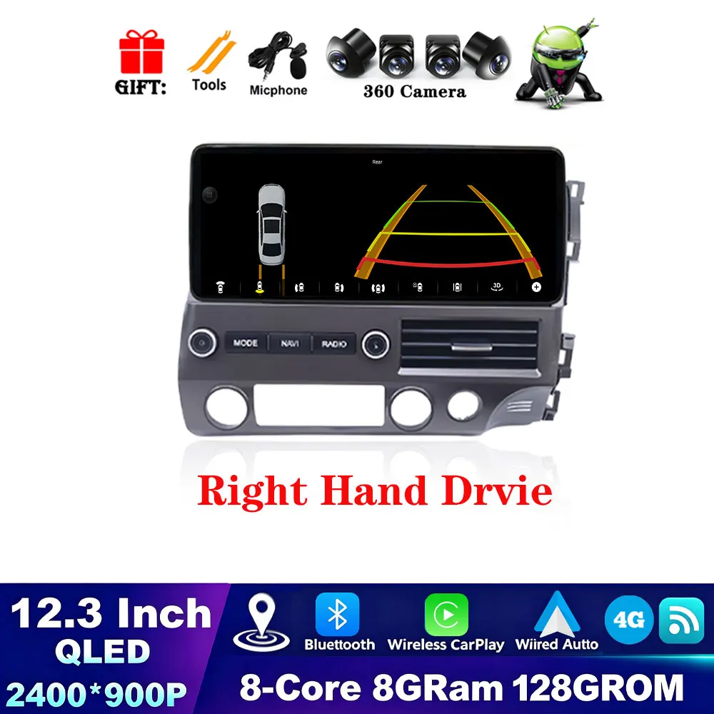 RHD 8G 128G 360CAM