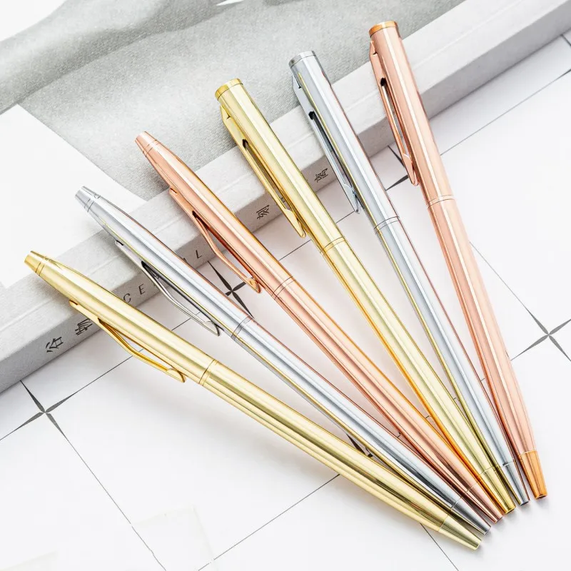 

5 шт., металлическая шариковая ручка, с гравировкой имени