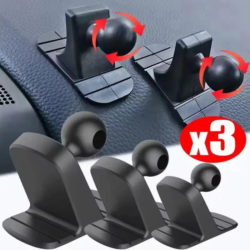 Universal Car Phone Holder with Anti-Slip Dashboard Mount & Suction Cup Attachment