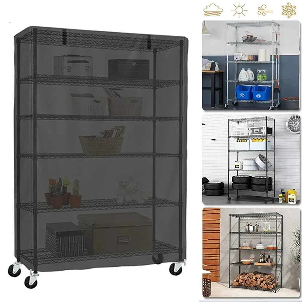 Waterproof Rack Storage Shelving Unit Dust Cover See Through Fits Racks 36"L X 18"W X 72"H Furniture Accessories