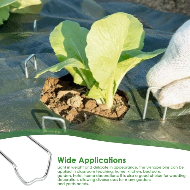 100Db Virágos U-Pólusok 1,7 Hüvelykes U-Alakú Zöldítőcsapok Virágpáfrány Csapok Polisztirofó-Szalma Koszorúk Ünnepi Rendezvények Kézműves Projektek - Image 5