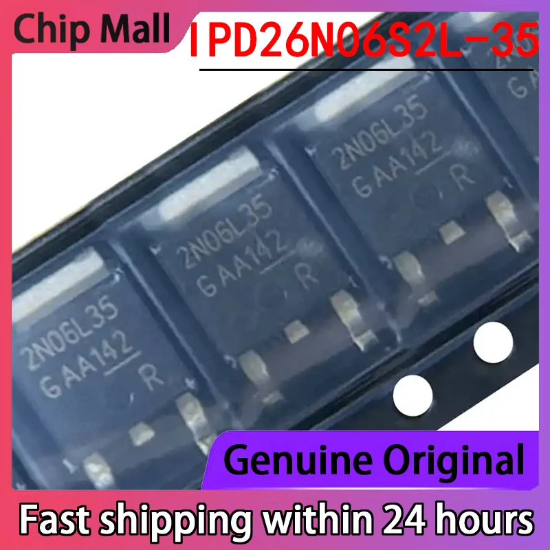 

1PCS New IPD26N06S2L-35 Screen Printed 2N06L35 Package TO-252 Field-effect Transistor (MOSFET)