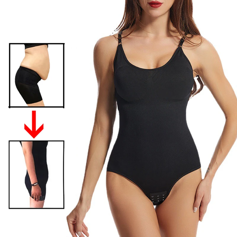Women's waistband bodysuit seamless one-piece body shaping sling belly pleat buttock lifting bodysuit elastic body-fitti waist trainer women body shaper sexy bodysuit