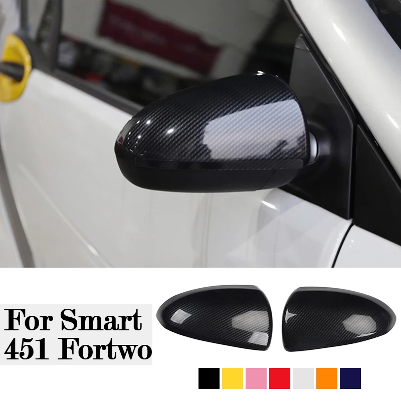 

ABS Car Rearview Mirror Shell Protective Cover Decorative Sticker For Mercedes Smart 451 Fortwo Car Exterior Modified Supplies