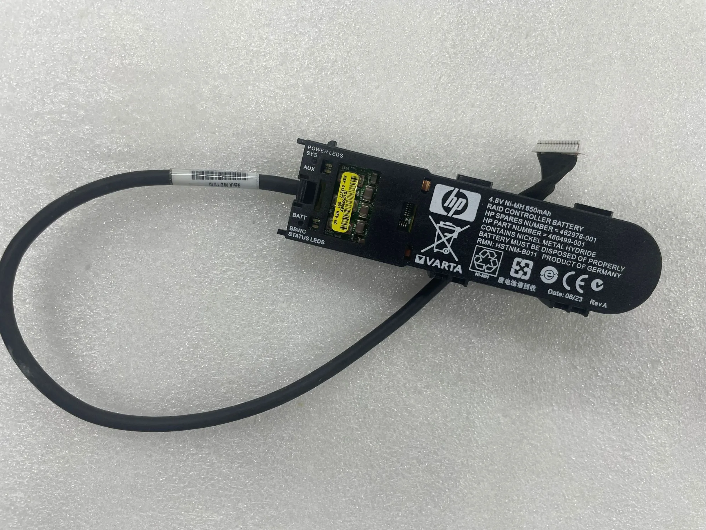 Raid Card Battery, 650mAH 462976-001 BACK UP BATTERY CHARGER 460499-001 462969-B21 For HP P212-P410i Perc Raid Card Battery