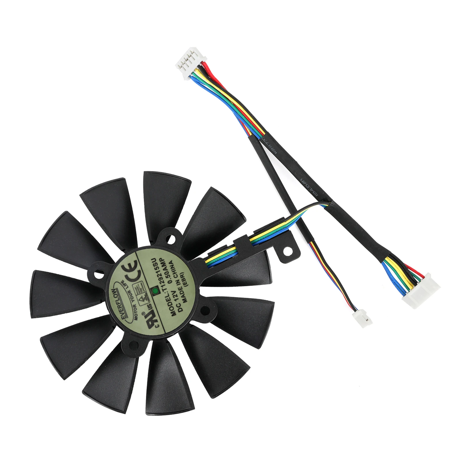 Substituição da Placa de Vídeo Refrigerador para Asus Strix T129215su 6pin Gtx1060 oc 1080 1070 1080ti rx 480 87 mm - Imagem 3