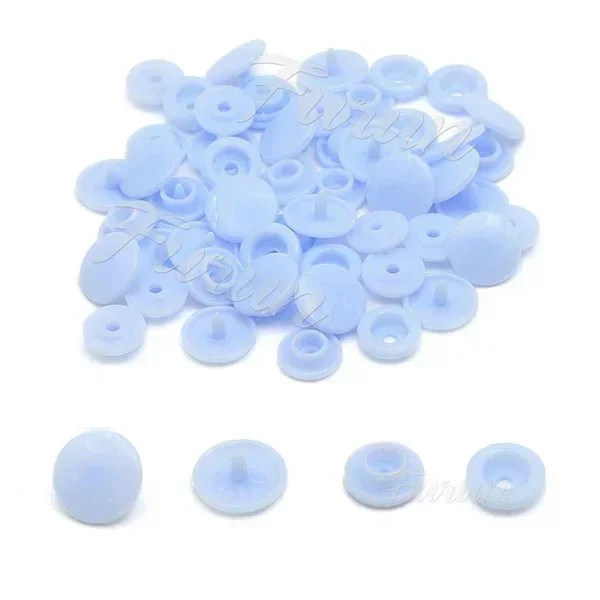 200Sets Snap Buttons T5 Round Plastic Button for Clothes Press Stud Fasteners DIY Kids Diapers Bibs Wholesale