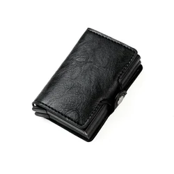 Men's Large Capacity Anti - Theft Card Wallet with Magic Smart Design (Black)