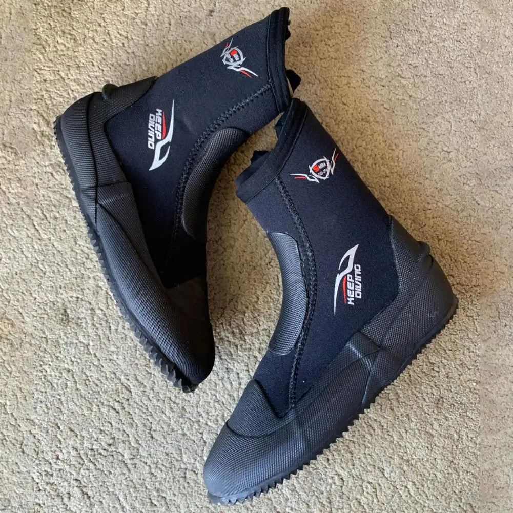 Spearfishing Boots Black Spearfishing Shoes Water Equipment Wear-resistant Professional Winter Cold Proof Diving Shoes