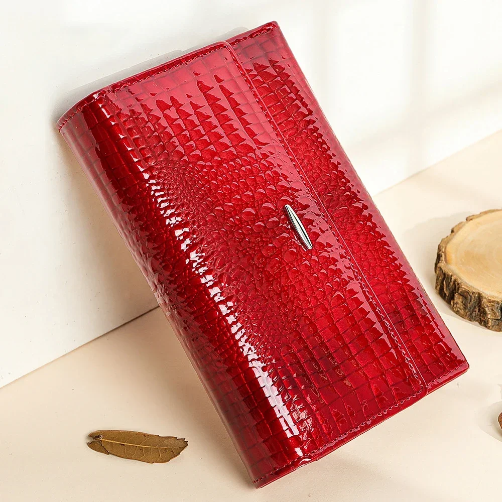 Genuine Leather Women Clutch Purse Wallet