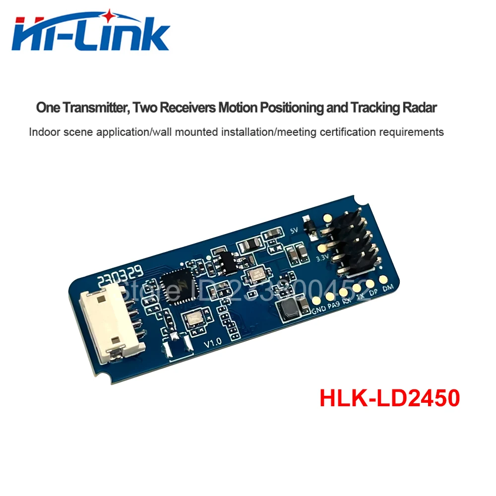 Distância humana velocidade rastreamento detecção módulo sensor, HLK-LD2450 mmWave, 2pcs, 24G