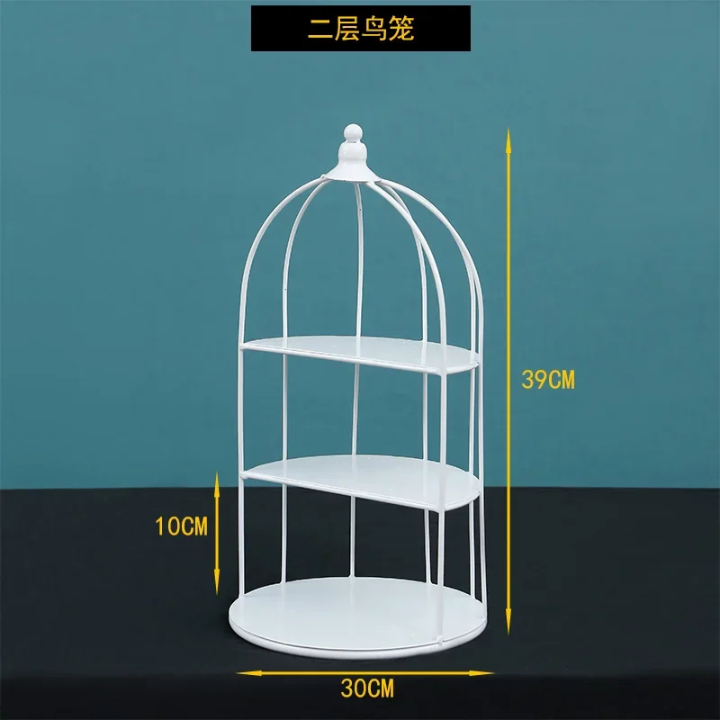 화이트 금속 케이크 스탠드 세트, 컵케이크 디저트, 패스트리 디스플레이 홀더 트레이, 파티 제빵기 식기