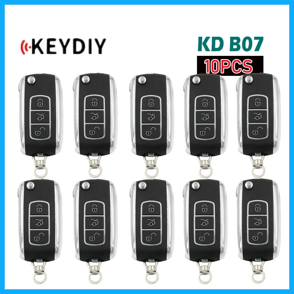 10Pcs Keydiy Kd B07 Chiave A Distanza Universale Per Bentley Style 3 Pulsanti Chiave Per Auto A Distanza Per Programmatore Chiave Kd900/Kdmini/Kd-X2