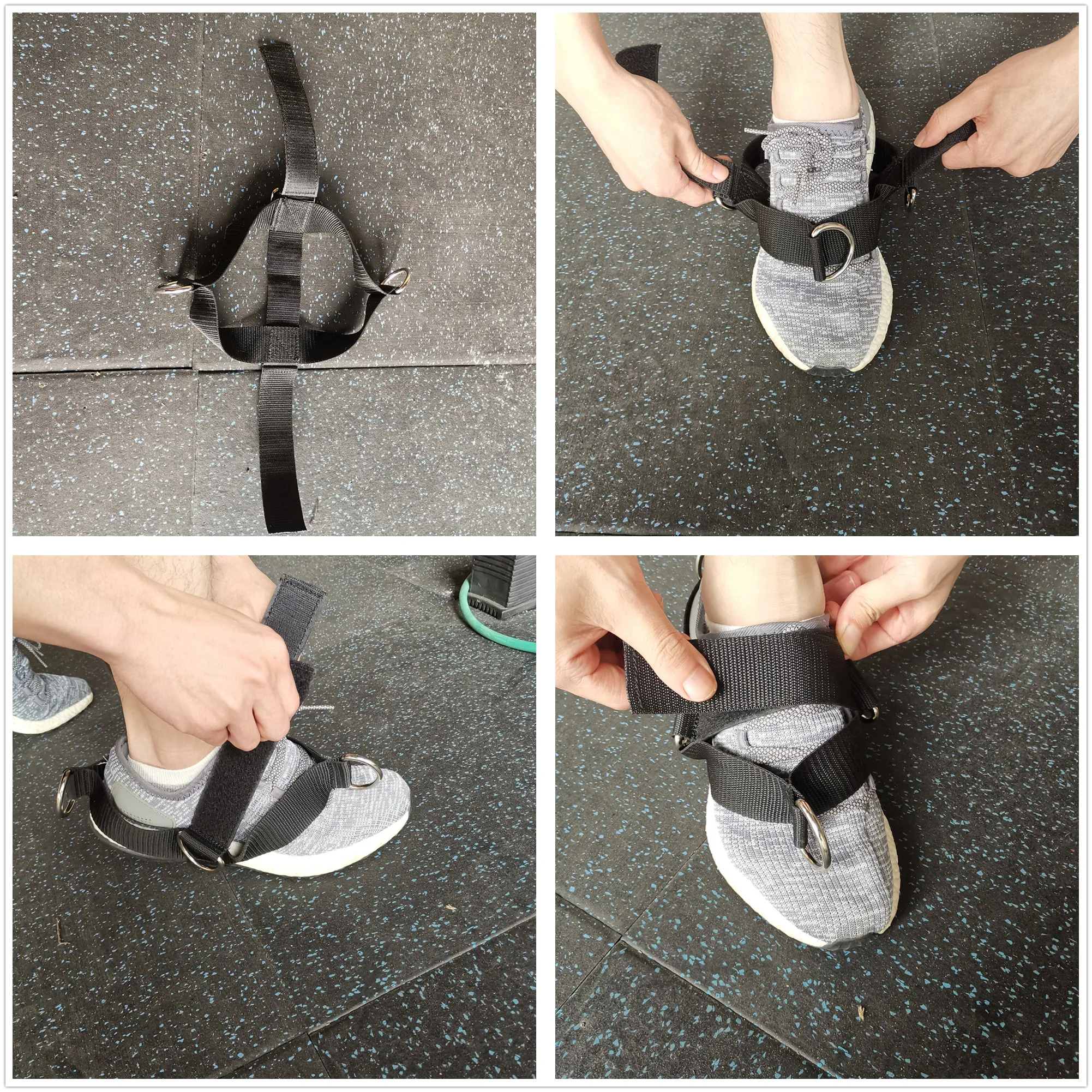 Fitness Ankle Straps Glute Kickback Leg Exercise Abductors Resistance for Cable Machines 2 PCS