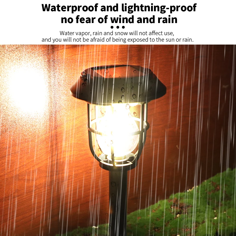New Solar 3 LED Wall Lamp Outdoor Garden Courtyard Waterproof