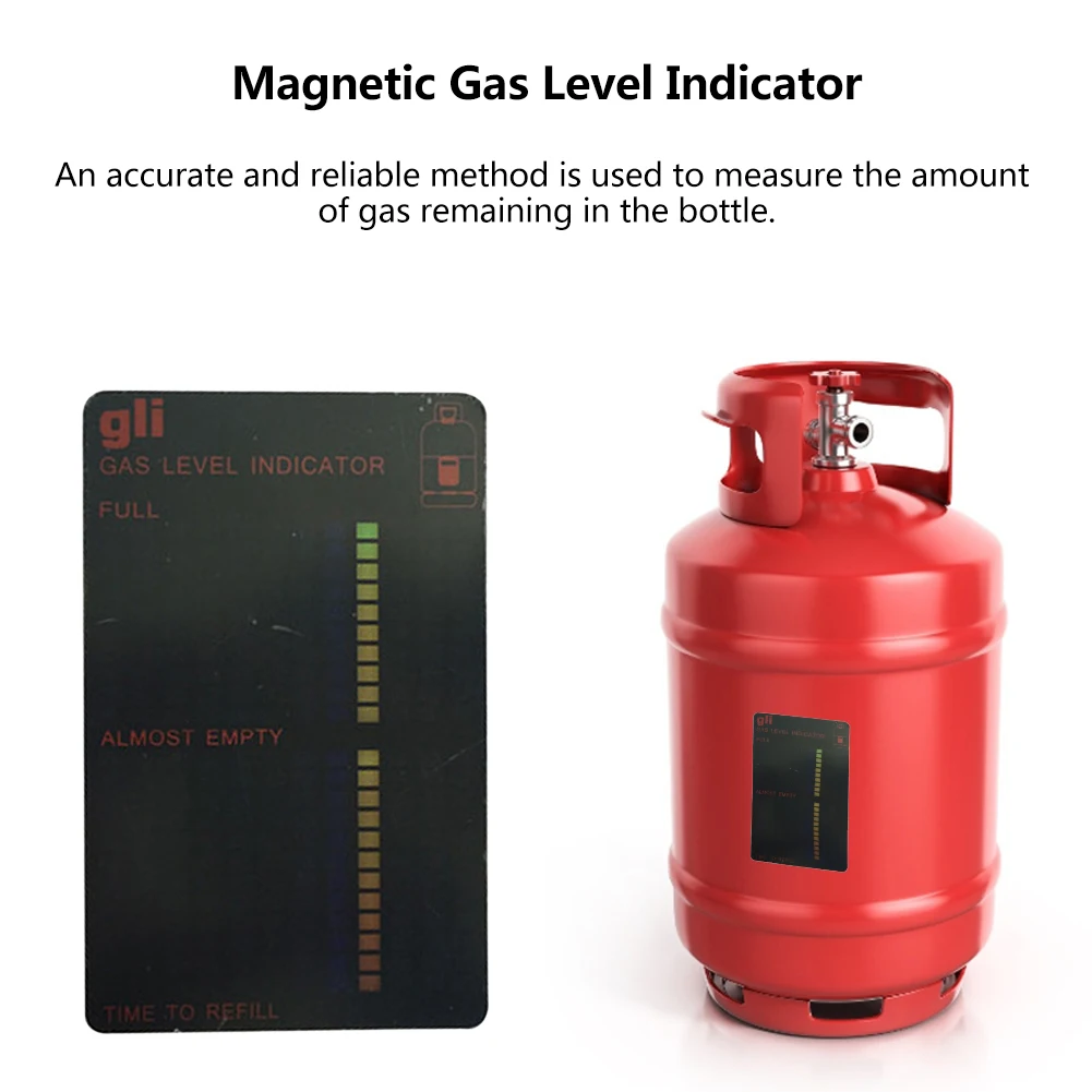 Propane LPG Fuel Gas Tank Level Indicator Magnetic Gauge Caravan Bottle Temperature Measuring Stick Gases Measuring Devic gas tank level indicator