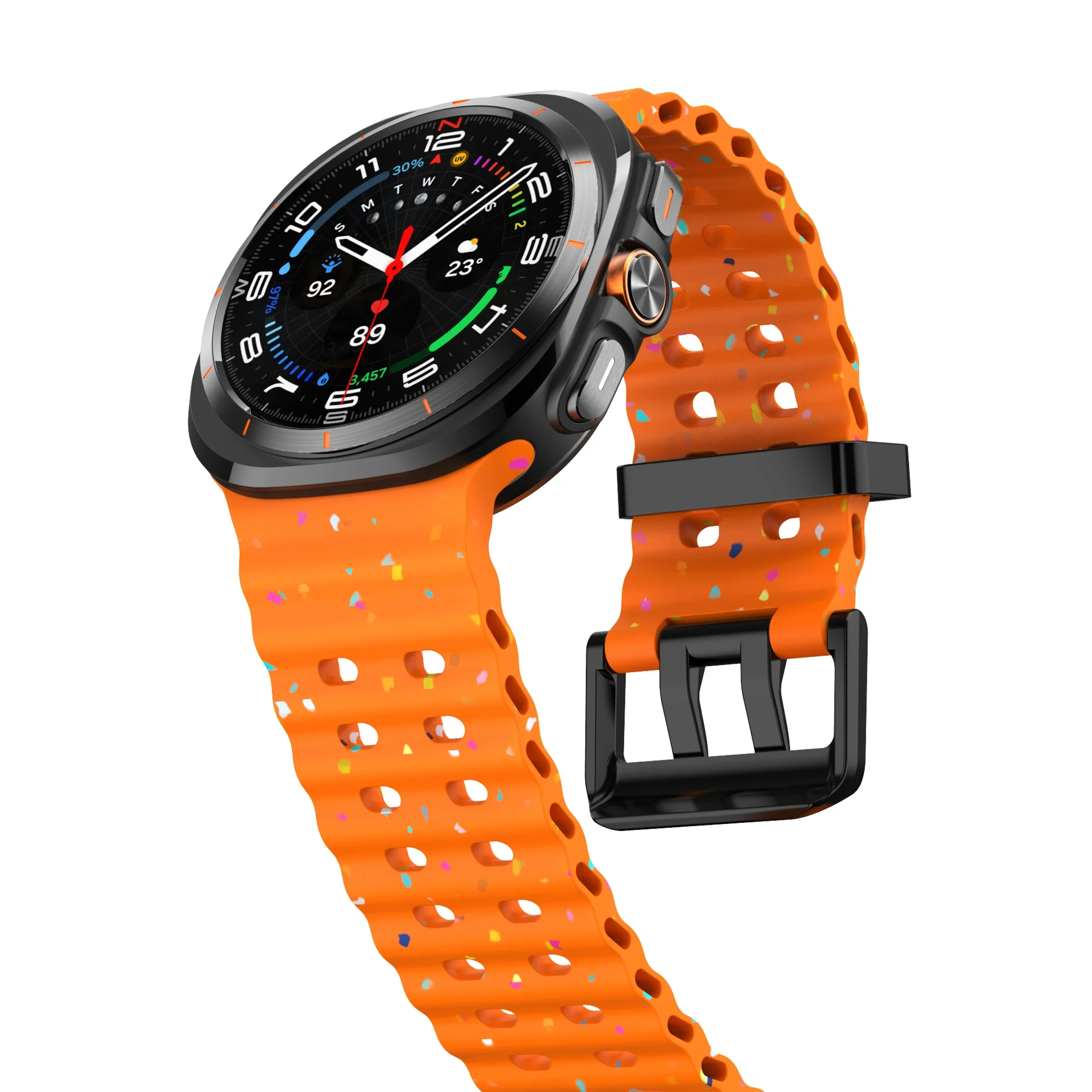 Luminous Silicone Strap Bracelet for Smartwatches - Universal Fit for Men and Women