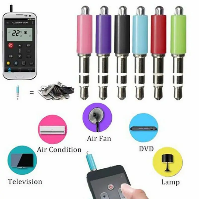 1 Pc 3.5mm Jack Infrared Remote Control Mobile Phone Smart IR Remote Control Plug Ios IPhone Samsung