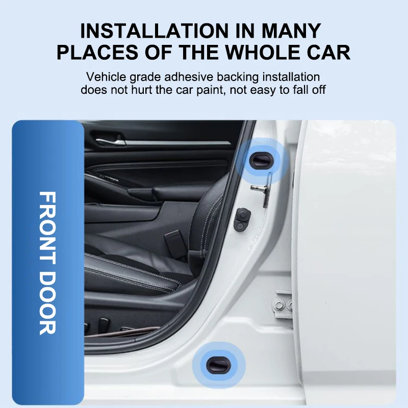 car door gasket 12PCS Car Door Anti-shock Silicone Pad Shock Absorbing Gasket Trunk Sound Soundproof Thickening Cushion Seal Stickers