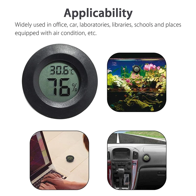 Mini LCD Digital Thermometer & Hygrometer with Wide Temperature Range
