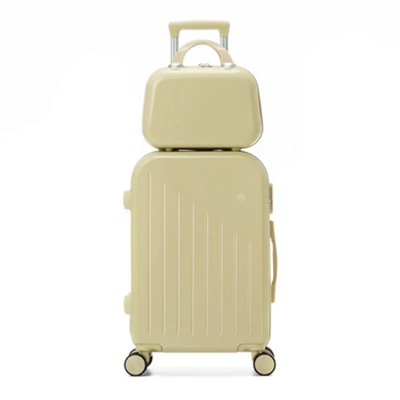 New 20"22"24"26"28"inch High quality suitcases Rolling Luggage with handbag women Travel Luggage cute pink trolley suitcases