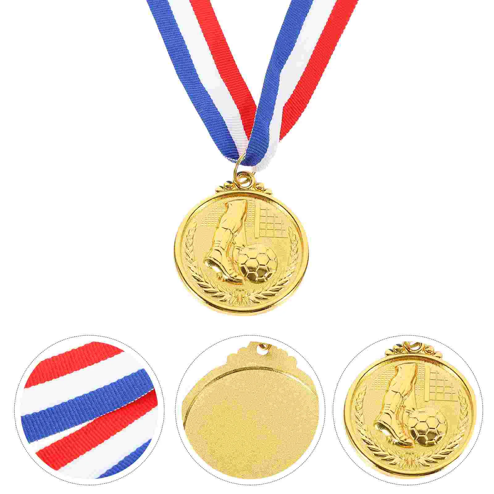 12 Pcs Soccer Tournament Medals for Kids Award Key Football Winner Awards Student Silver award medals