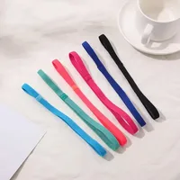 10/20/30Pc Candy Color Women Men Yoga Hair Bands Sports Headband Girls Sport Anti-slip Elastic Rubber Sweatband Football Running