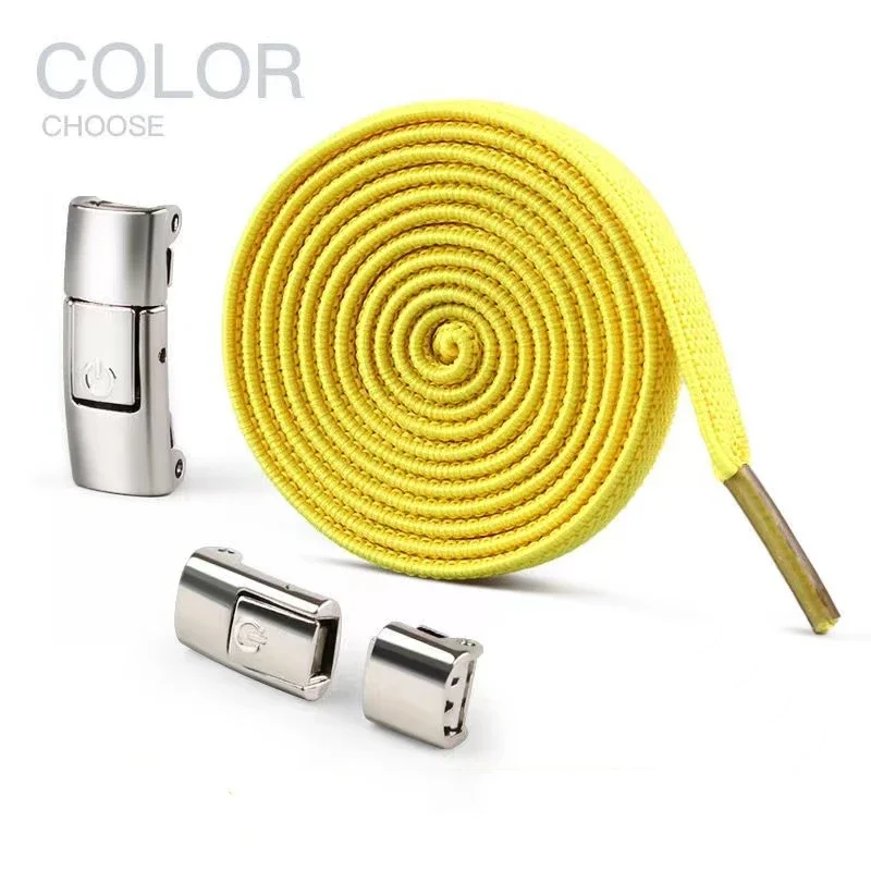 Press Lock No-Tie Gradient Elastic Shoelaces for Sneakers – Easy Fastening Shoe Accessories for Kids and Adults