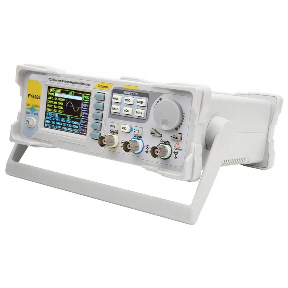 FY6900 20/30/40/50/60/80/100MHz DDS Function Signal Generator Dual-CH Arbitrary Waveform Generator Source Frequency Counter 3