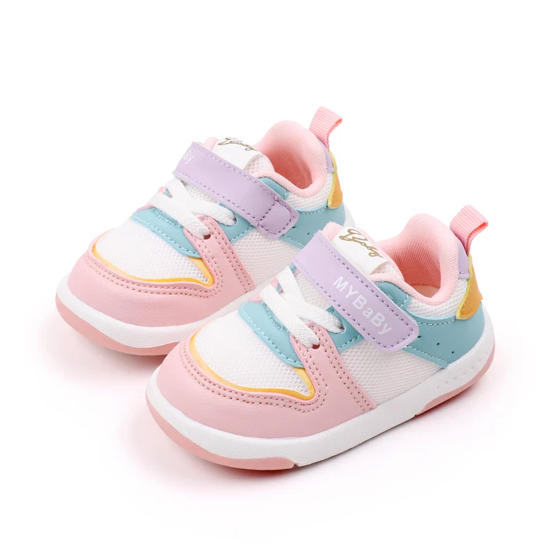 Baby Boys Girls Mesh Toddler Shoes Autumn Baby Soft Bottom Non-slip Casual Board Shoes 5