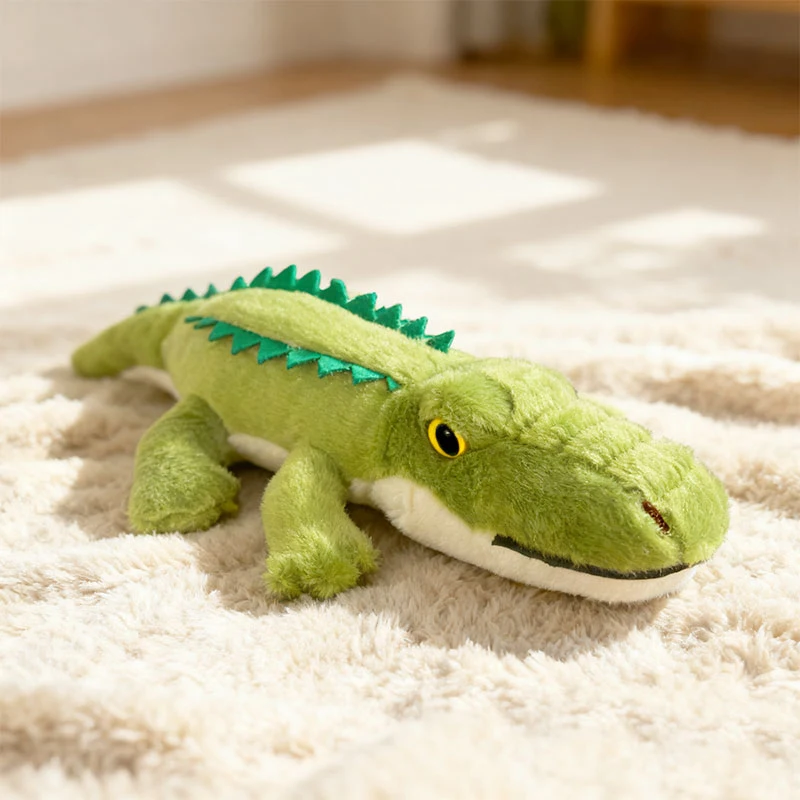 25cm Forest Animal Plush Toy Cute Crocodile, Salamander, Big-eared Fox, Rhinoceros, Hippopotamus Dolls Simulated Jungle Animals