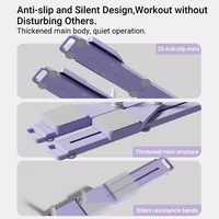 2-in-1 Abs & Ski Board - Portable Core/Leg Trainer, Split Pilates-Reformer for Home Gym, Lightweight Full-Body Fitness - Image 5